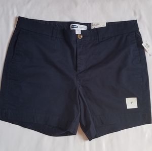 Old Navy NWT Mid-Rise Everyday Shorts Sz 14 Navy